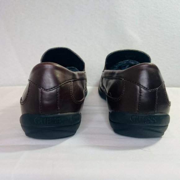 Guess Mens Feno 2 Brown Moc Toe Slip On Casual Loafer Shoes Size US 8 - Picture 6 of 12